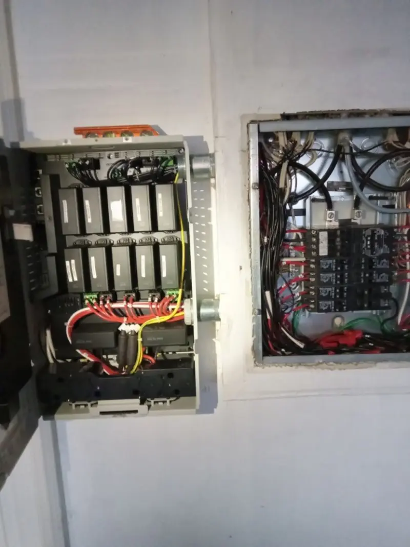 Electrical panel upgrade completed for Security Camera Wiring in Citrus